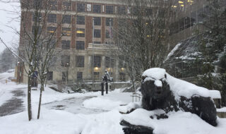 Alaska State-Capitol in the Winter