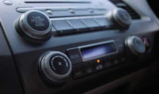 Car radio to illustrate article of state director on the radio.