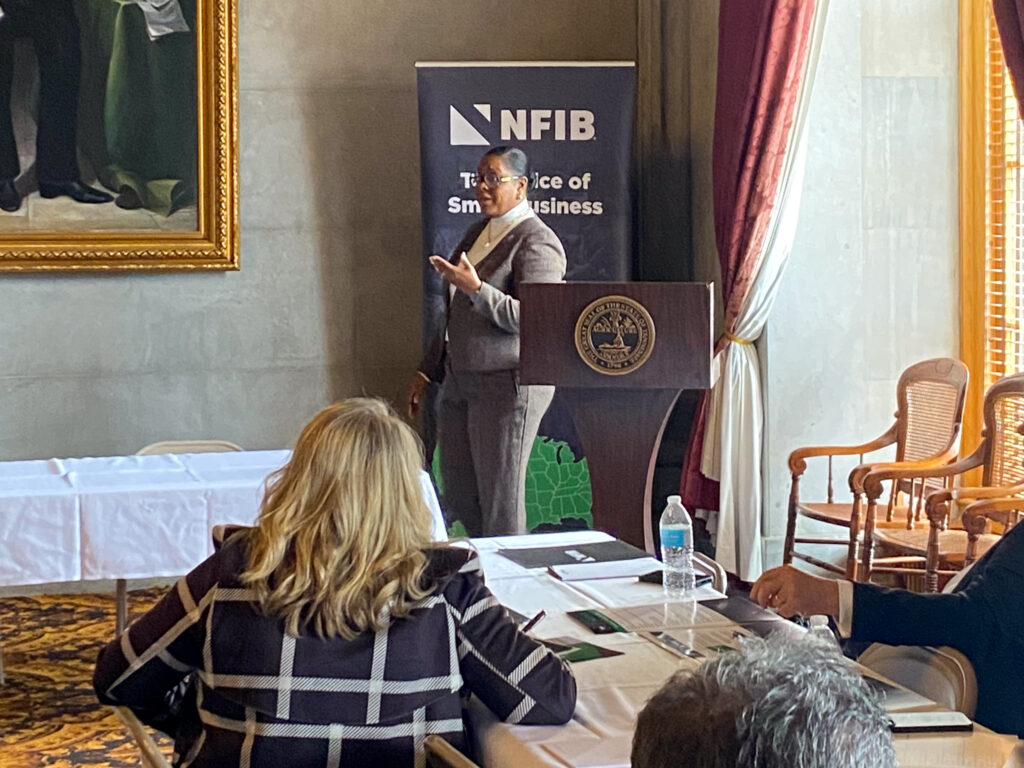 Labor & Workforce Commissioner Deniece Thomas gave an excellent speaks at Small Business Day.
