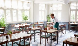 Server In Empty Restaurant_People At Work