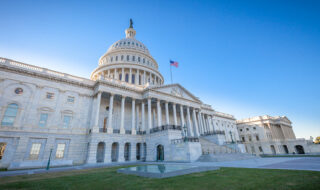United States Capitol East Facade at angle