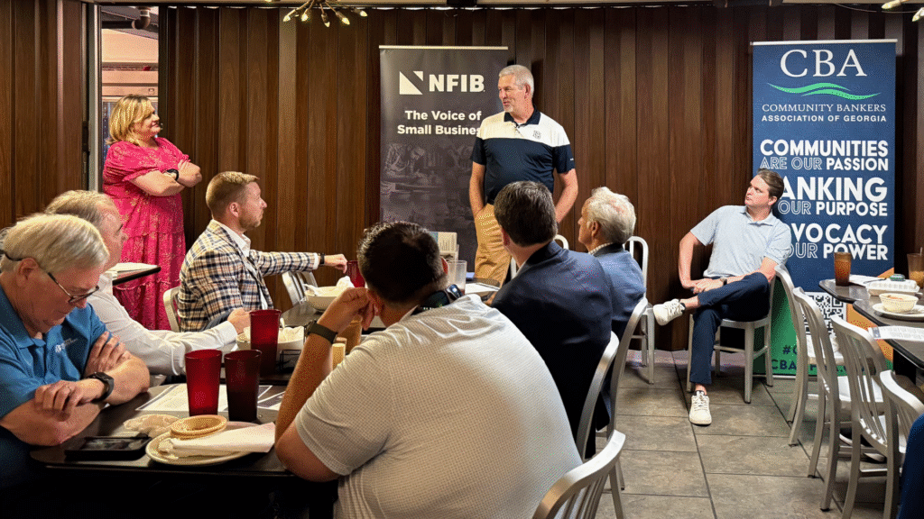 GA Sen Chuck Payne at Small Business Roundtable in Dalton - 1 - NFIB